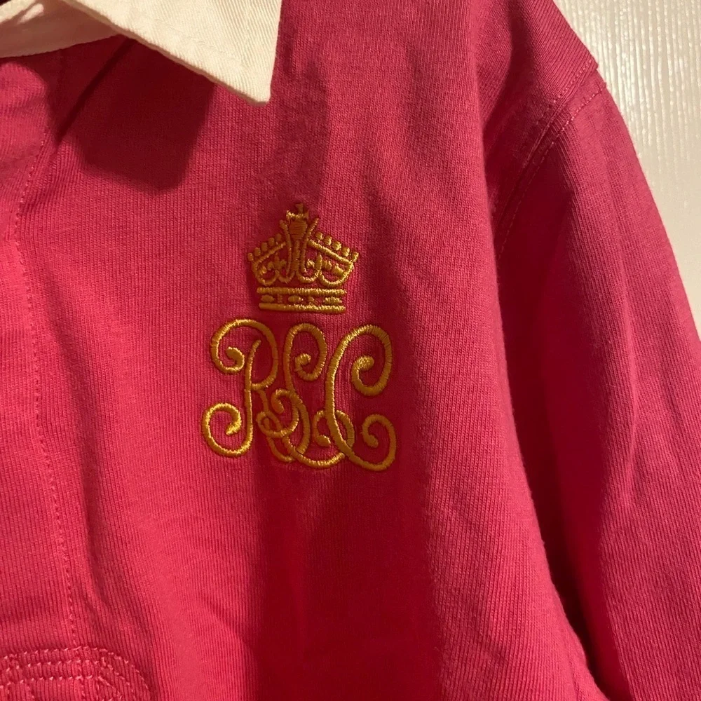 Pink Ralph Lauren Rugby Shirt